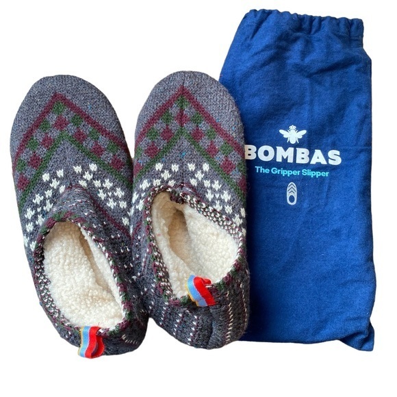 Bombas Shoes Nwt Bombas Fair Isle Gripper Slippers Poshmark